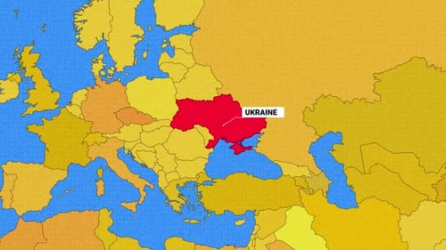 World Map Country Highlight Flat Design Animation