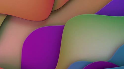 Waving Gradient Shapes Loop