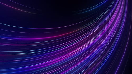 Dynamic Neon Light Trails Futuristic Abstract Background Loop