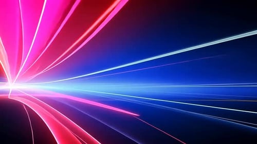 Abstract vibrant glowing lines. Dynamic, futuristic, energy burst, speed motion, digital art