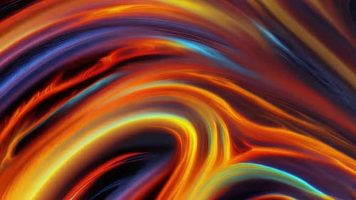 Colorful Fluid Abstract Light Lines Flowing Background