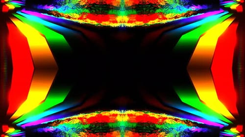 Multicolor Neon Ceiling Kaleidoscope Background Vj Loop In 4K