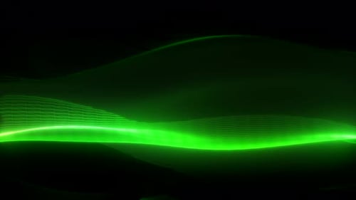 Green modern wave background