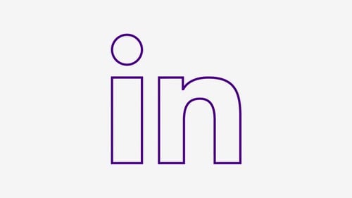 Animiertes LinkedIn-Symbol