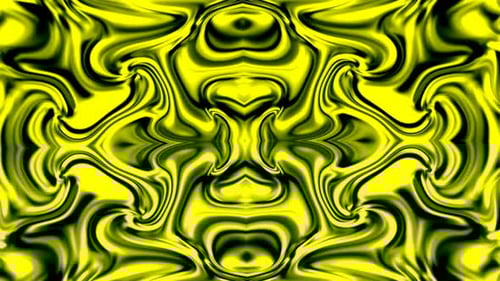 Les couleurs jaunes abstraites liquéfient l'animation.185