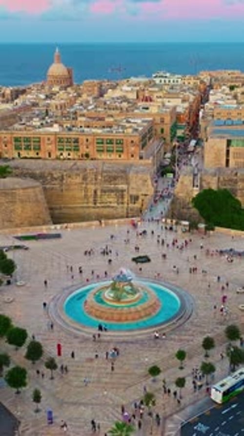 Vista aérea de La Valeta, la capital de Malta