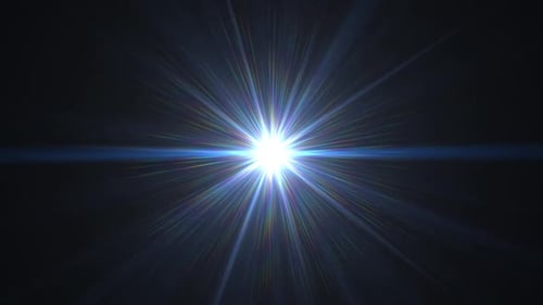 Star Rays Lights Optical Lens Flares Shiny Optical Lens Flares Transition with Natural Lighting