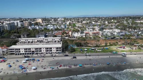 Panoramic view in Long Beach california
