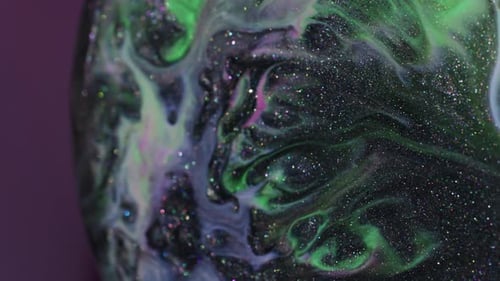 Glitter Ink Acrylic Spill Sparkling Circle Paint