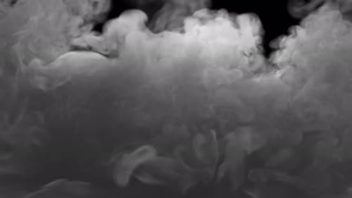 Realistic White Smoke Flowing Transition