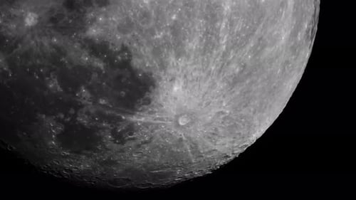 Detailed View of the Surface of the Moon