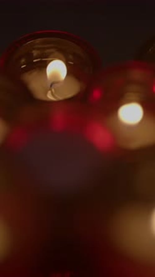 Candles Flicker Peacefully in the Dark