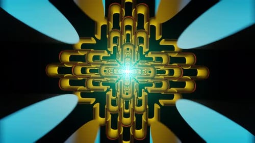 La toile de fond vibre avec des lumières stroboscopiques au néon