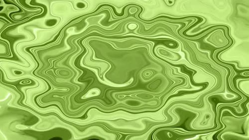 Abstract green color liquid animated background, Colorful marble liquid waves animation. Vd 520
