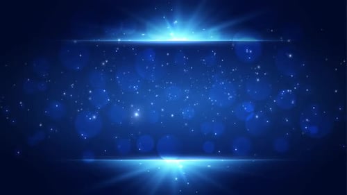 Modern Blue Particle Background 4k Loop