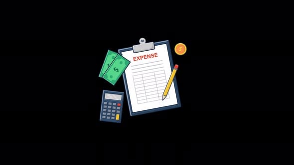 Animated Monthly Expense Concept Video - Transparent, Backgrounds ...