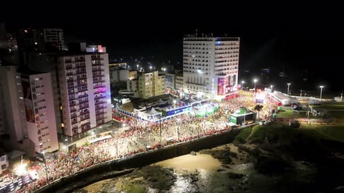 Festa de
carnaval em Salvador, na Bahia, Brasil. Paisagem de carnaval.