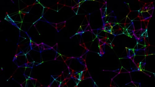 Colorful Plexus Background Loop