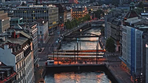 Skyscrapers Over a River