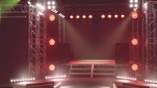 Dynamic Stage Lighting Event Background