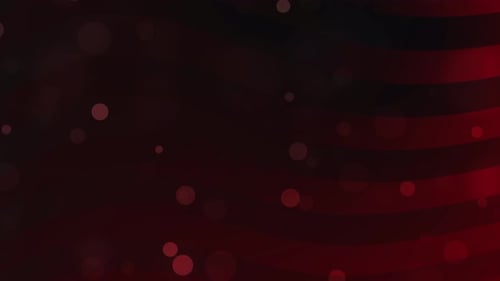 Deep Red And Black Abstract Waves Pattern With Blurred Circles