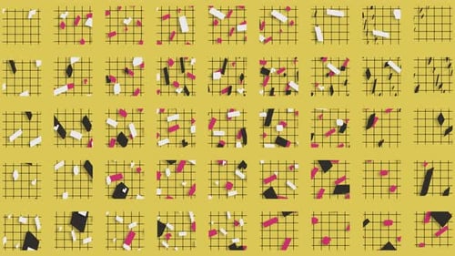 abstract tile Geometric Motion Loop