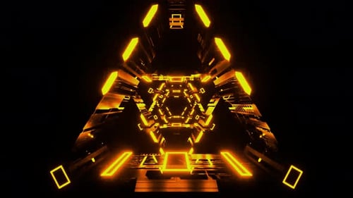 Virtual Tunnel Animation Background