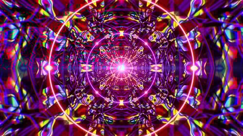 Abstract Psychedelic Geometric Patterns