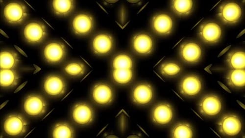 Dynamic golden lights pulsate creating vibrant abstract patterns