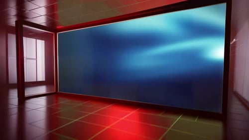 Captivating News Studio Experience: Interactive Virtual Set