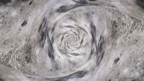 Inside the Moon Surface Tunnel Animation, Background, Loop