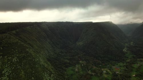 Mirante do Vale de Pololu, foto aérea, Havaí, EUA