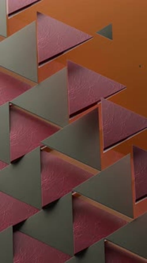 3d Animated Background of Triangle in a Loop Satisfying Video