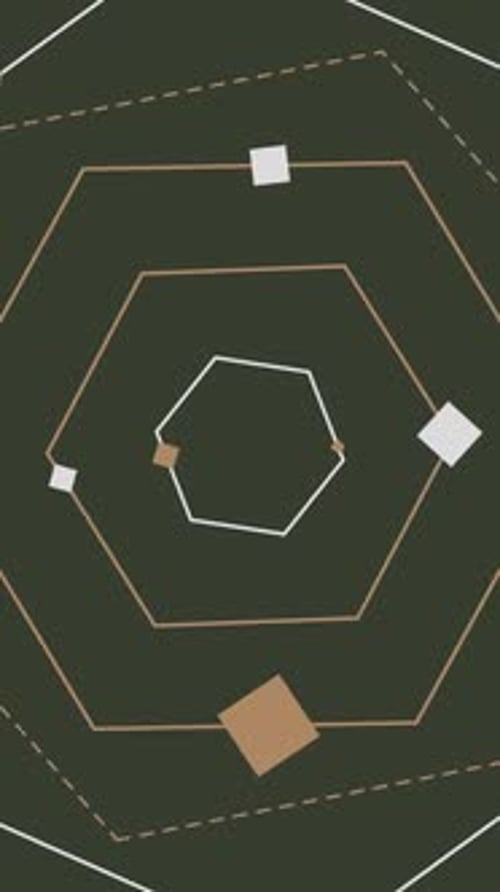 Moderner abstrakter animierter quadratischer Hintergrund