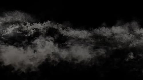 Realistic Smoke Fog Element with Alpha Channel