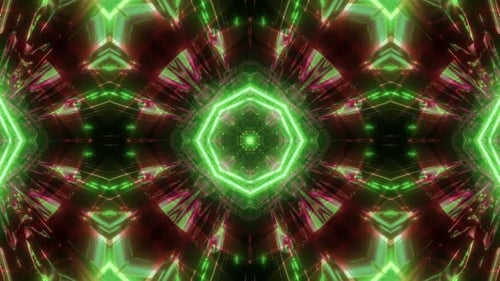 Glowing Flowers Seamless Background
