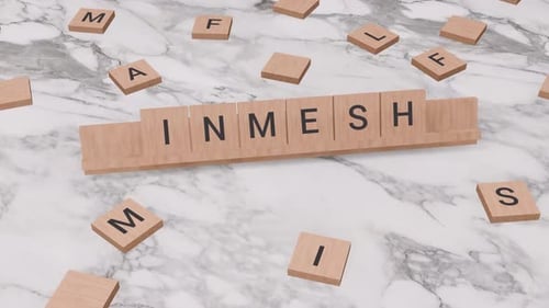 Wooden Letter Tiles Spelling Word Reveal
