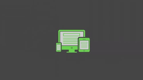 Adaptive Responsive symbol icon animation video