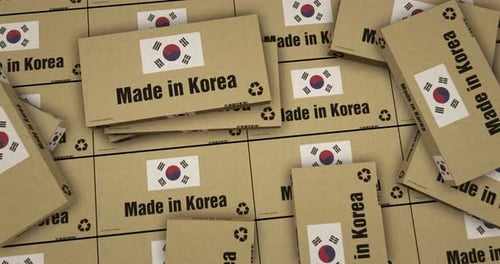 Made in Korea box pack production