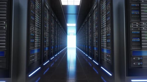 Sala de servidores de un centro de datos o ISP 8