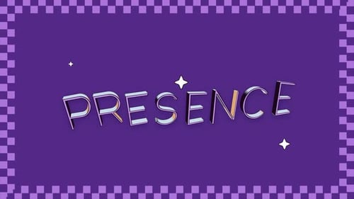 Retro Wobbling Text Animation: Presence