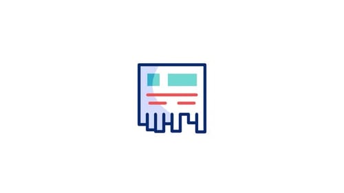 Icono de publicidad animada