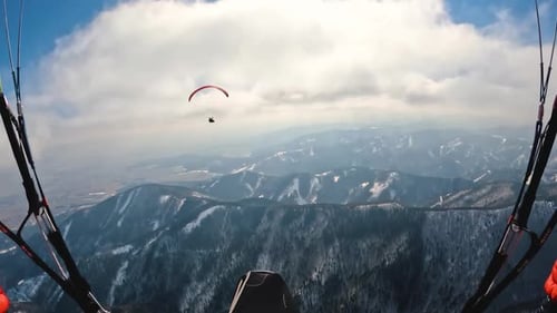Paragliding Free Flight in Mountains