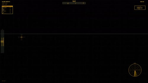 Militärische Gui War Stock-Bildmaterial HUD-Animation für Science-Fiction-Produktion mit dynamischer Oberfläche a
