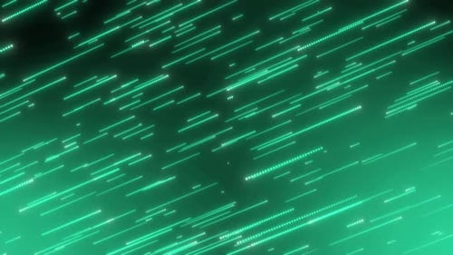 Abstract digital background animated with green matrix code rain cybersecurity concept.