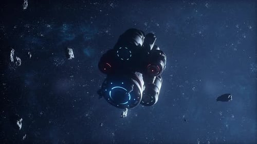 The Futuristic Space Station Explores a Cosmic Haze of Interstellar Matter