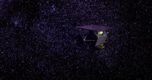 Futuristic Satellite Orbiting in Deep Space