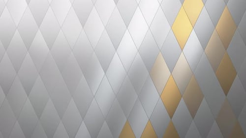 Abstract luxury geometric pattern white with fill Gold background.