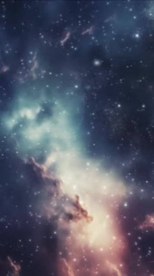 Explore the Beauty of the Galaxy with Stars and Cosmic Elements at Night