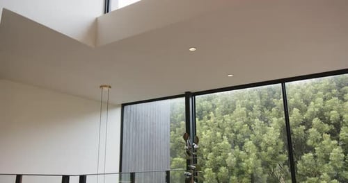 Modern Architecture with Geometric Design and Natural Light